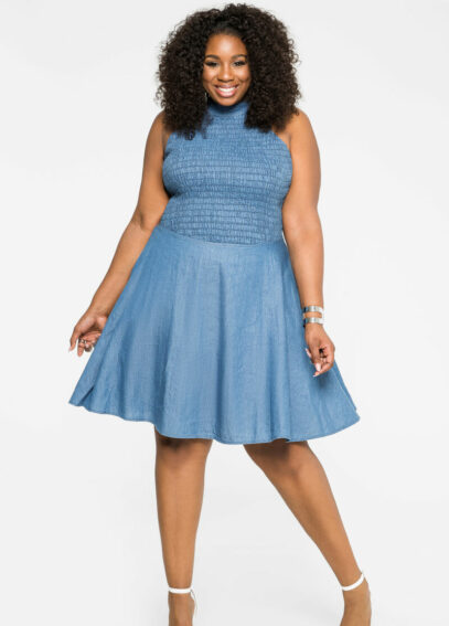 plus size jean dress