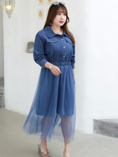 plus size jean dress