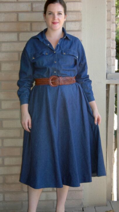 plus size jean dress
