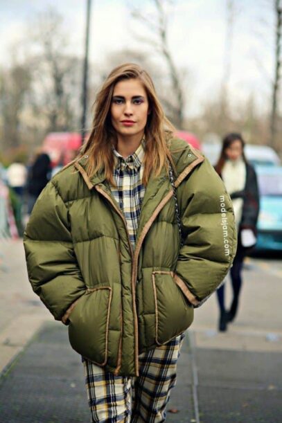 puffer jacket street style