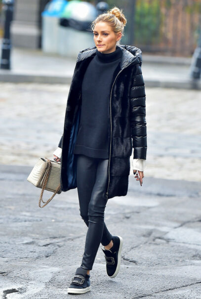 puffer jacket street style