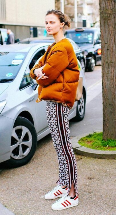 puffer jacket street style