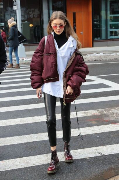 puffer jacket street style