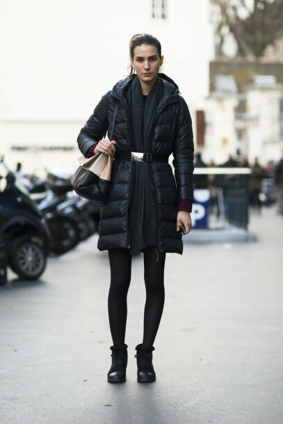 puffer jacket street style