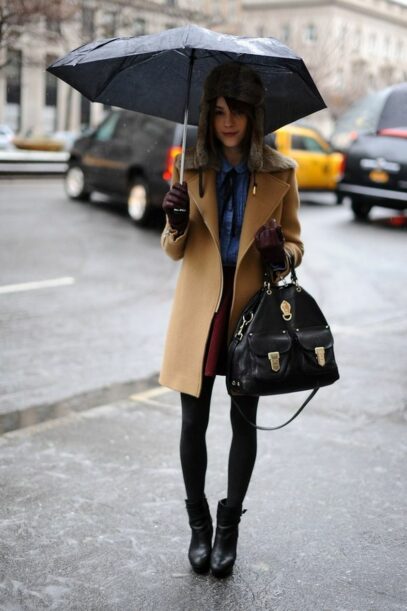 rainy day outfit