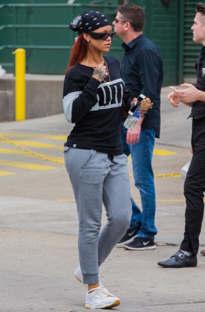 rihanna street style