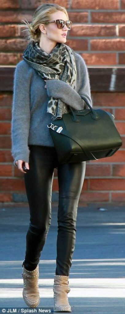 rosie huntington whiteley street style