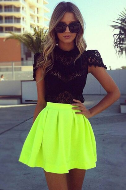 skater skirt outfit
