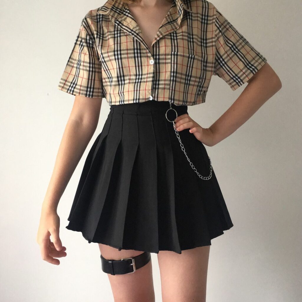 skirt outfits aesthetic