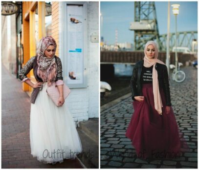 skirt outfits hijab