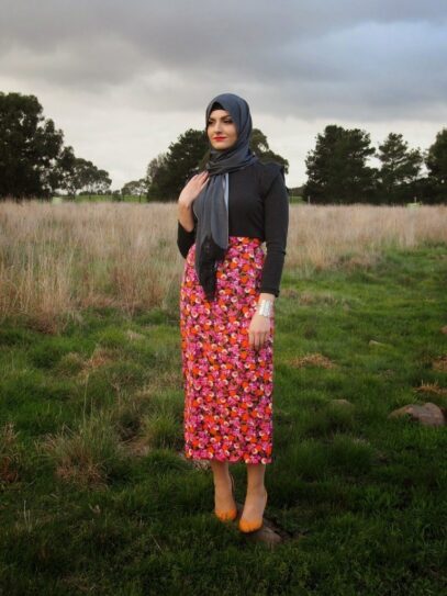 skirt outfits hijab
