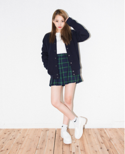 skirt outfits korean