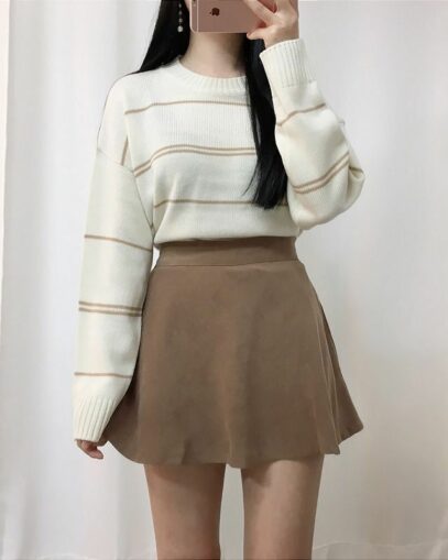 skirt outfits korean