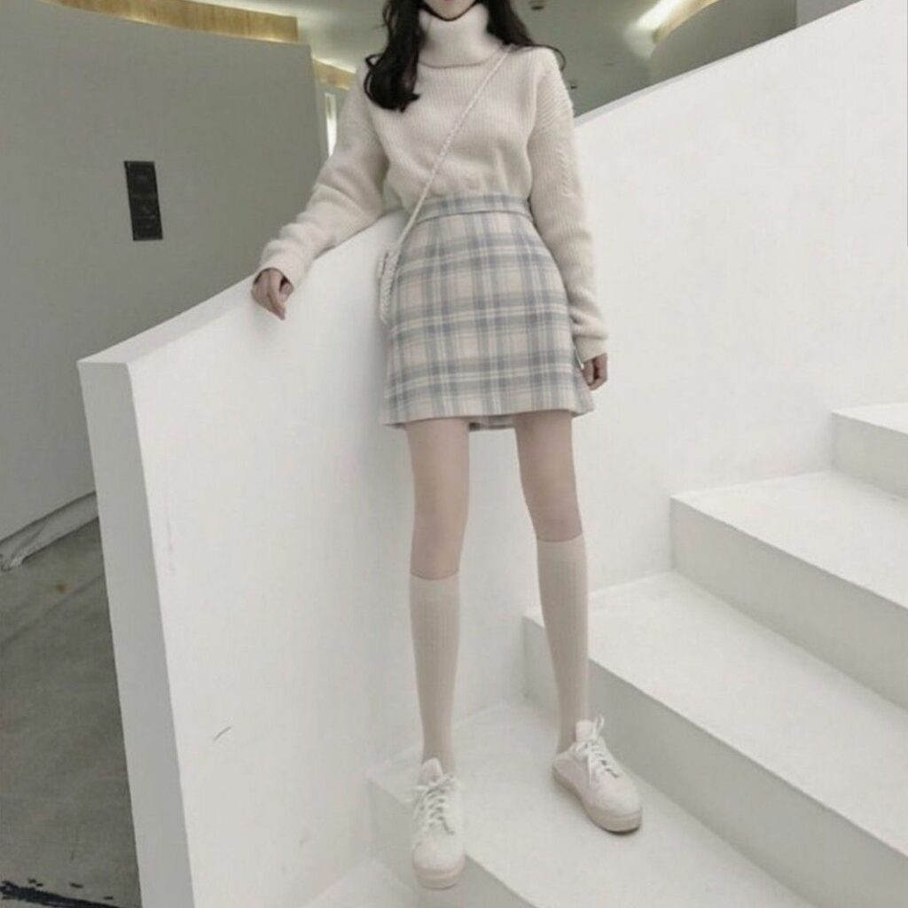 skirt outfits korean