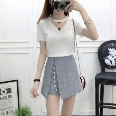 skirt outfits korean