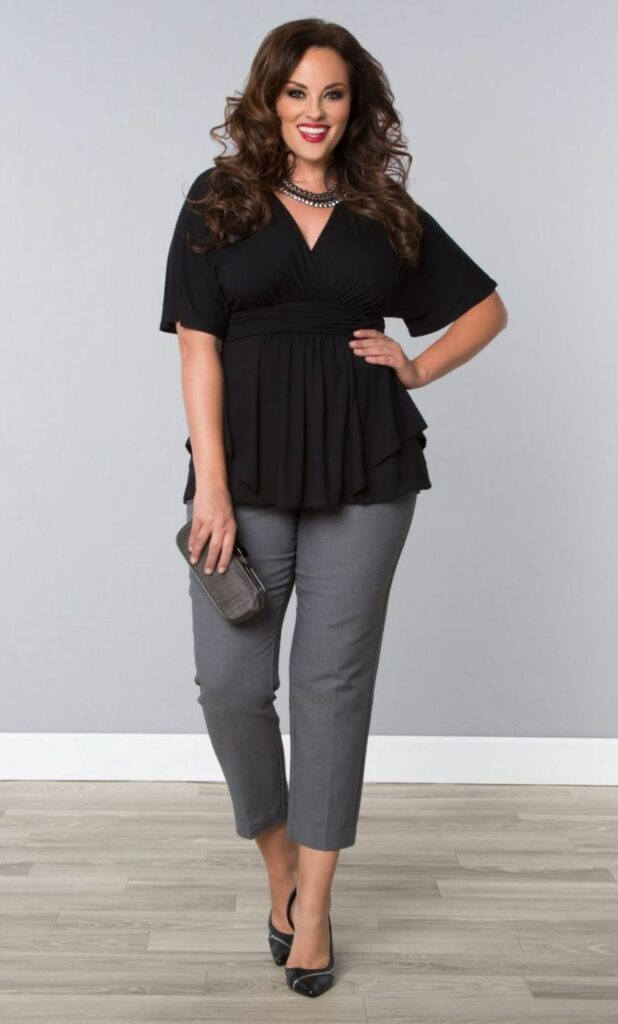 slimming plus size outfits