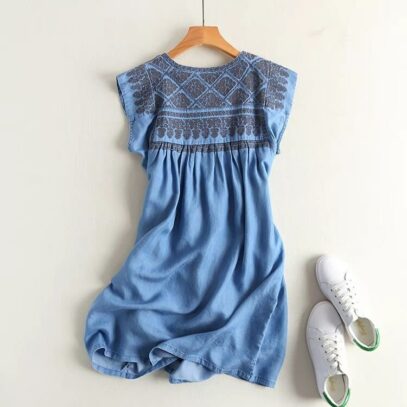 soft denim dress