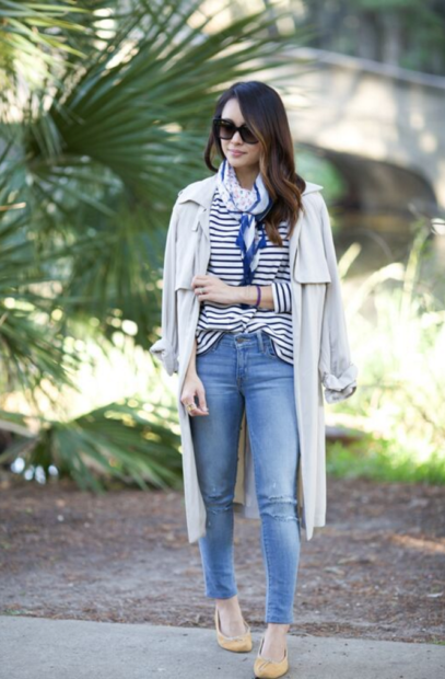 spring outfits french parisian style