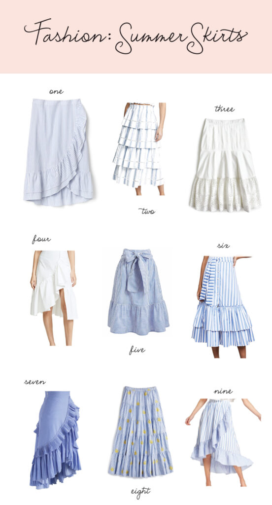 summer fashion skirts