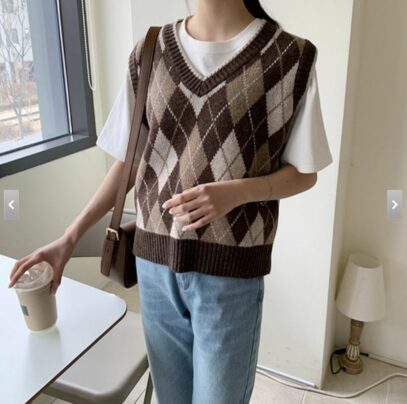 outfit with sweater vest