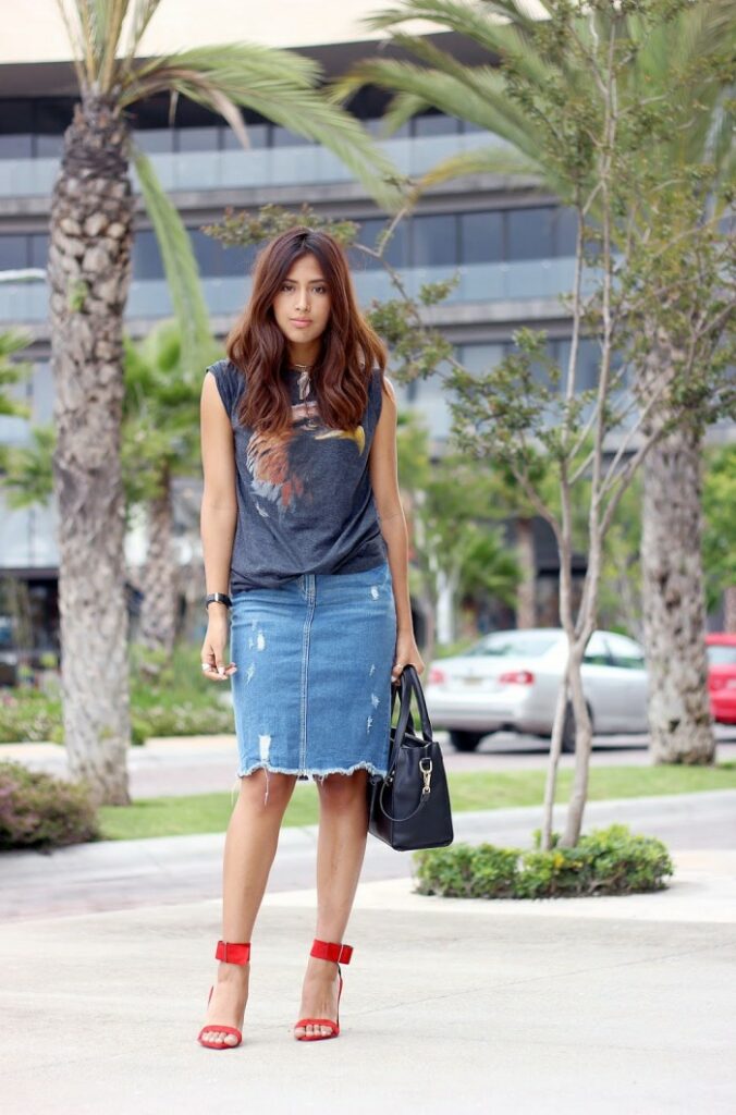 tennis skirt outfit street style