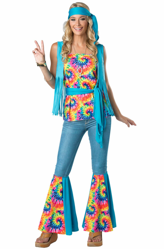 tie dye hippie outfit