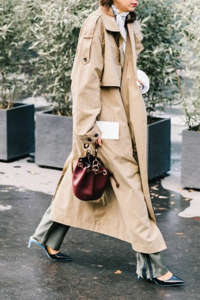 trench coat street style