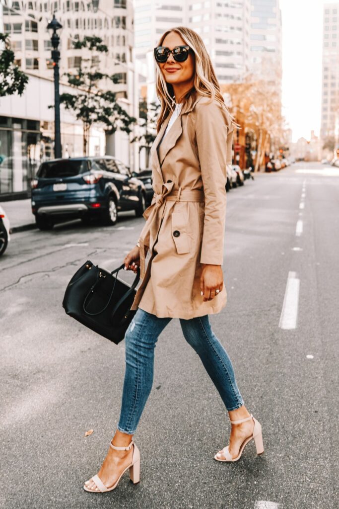 trench coats women outfit street fashion