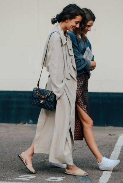 trench coats women outfit street fashion