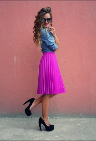 trendy skirt outfits