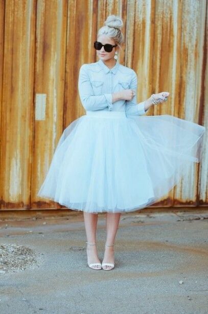 tulle skirt outfit