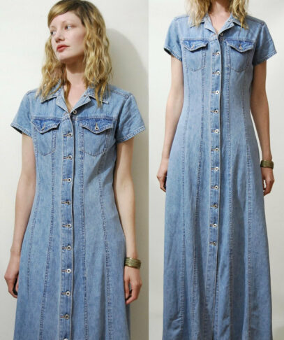 vintage denim dress