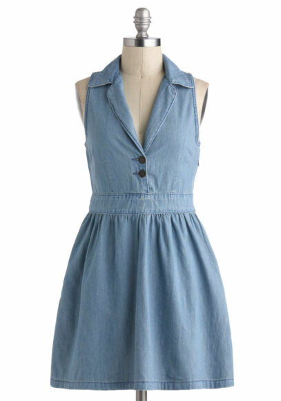 vintage denim dress