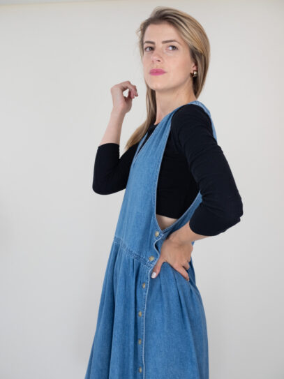 vintage denim dress