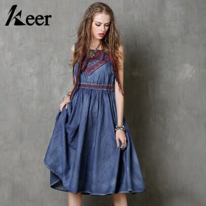 vintage denim dress