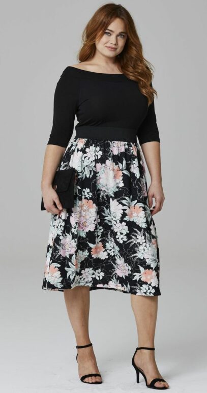 wedding guest plus size outfit