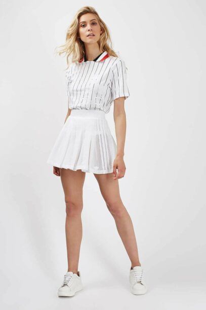 white tennis skirt outfit