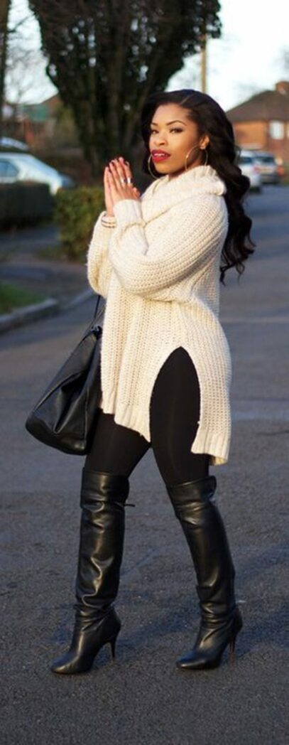 winter plus size outfits
