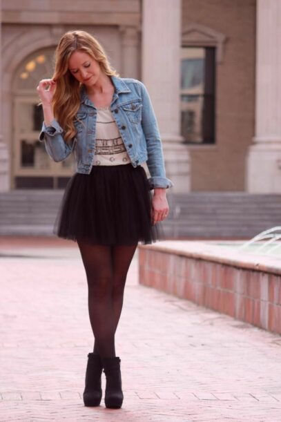 winter skirt outfit